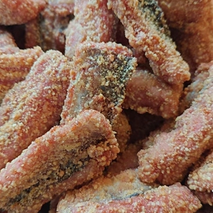 连江本地新鲜青鳗腌制炸鱼炸糟鳗酒糟鳗福州特色美食半成品鳗鱼段