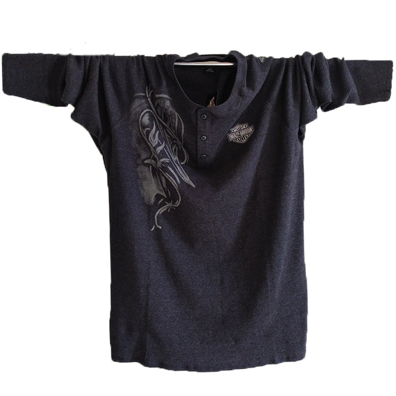 Foreign trade Youth Add fertilizer XL Henry collar Ultrahigh Elastic force Easy Thin section knitting Long sleeve T-shirt 160in the Men's clothing, T-shirt  category - from Buy2taobao.com to provide professional Taobao agent buy service