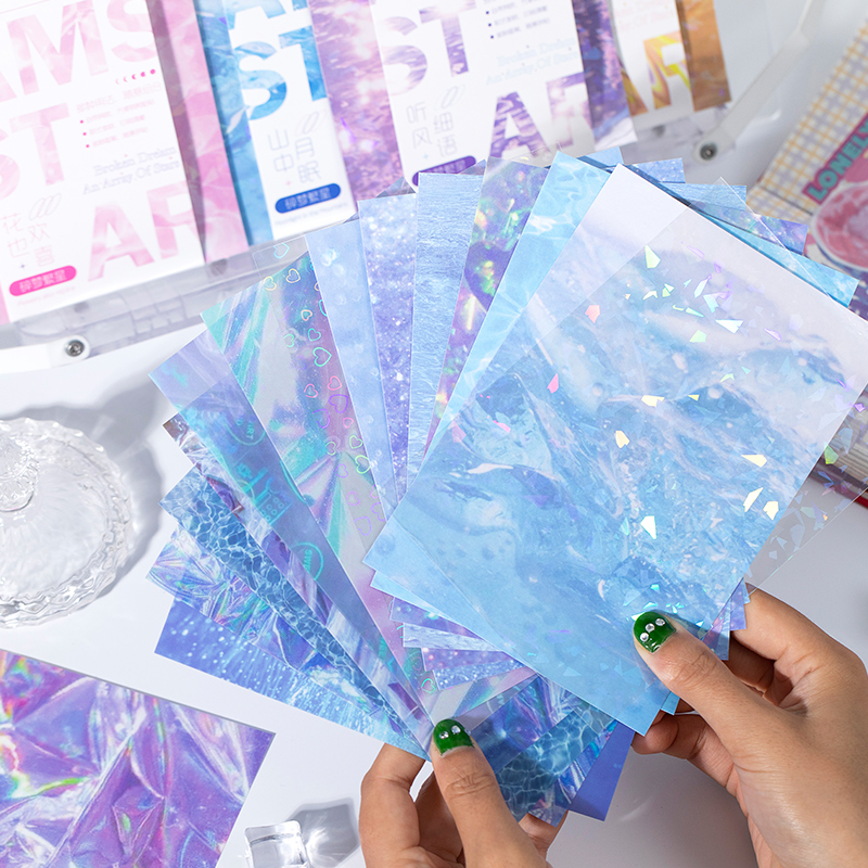 彩纸打底材质背景贴纸造景拼贴