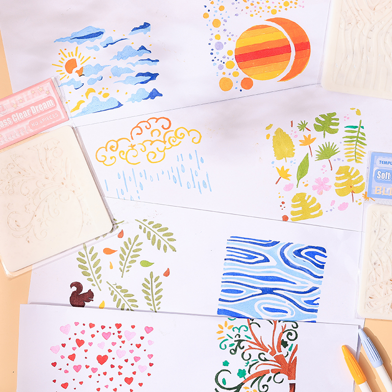 小学生手抄报模板ins儿童涂鸦diy