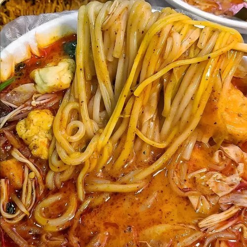 东北老式黏糊麻辣烫麻酱浓郁袋装速食牛筋面方便夜宵大碗麻辣烫