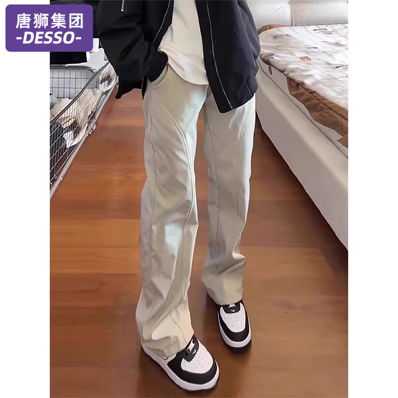 唐狮集团DESSO美式冲锋裤女秋季微喇防水裤子户外工装休闲直筒裤