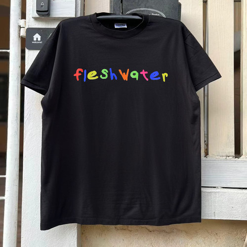 Fleshwater摇滚乐队美式街头休闲风vintage古着高级感hiphop半袖