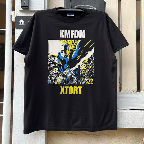 XTORT KMFDM乐队chic嘻哈摇滚复古潮流暗黑潮牌短袖T恤