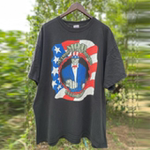 复古宽松潮流落肩原宿风vintage古着纯棉短袖 M.O.D. 乐队美式 T恤