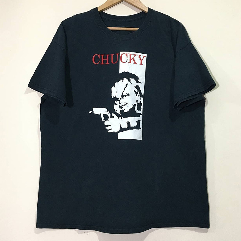 短袖Chucky鬼娃回魂恐怖电影