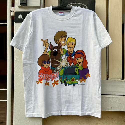 Scooby.Doo经典动画主题T恤vintage古着情侣波普艺术潮牌质感半袖