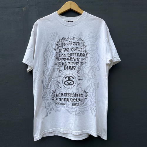 World Tour街头单品美式复古潮牌短袖T恤post-punk字母创意半袖棉