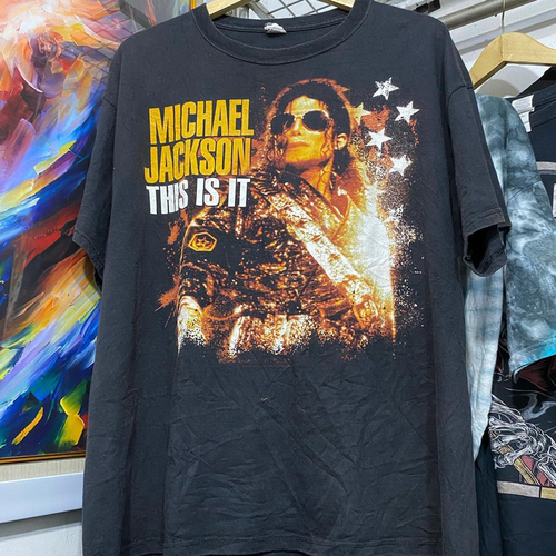 Michael Jackson迈克尔杰克逊美式复古哥特风半袖hiphop短袖T恤