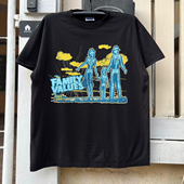 Family 复古周边情侣重磅棉半袖 Values Tour主题T恤重机车风美式