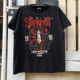 Slipknot活结乐队极端金属风格 做旧涂鸦设计潮牌百搭短袖 T恤