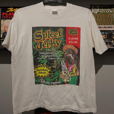 Spleef Jerky复古恶搞风格小众趣味哥特风vintage古着短袖T恤