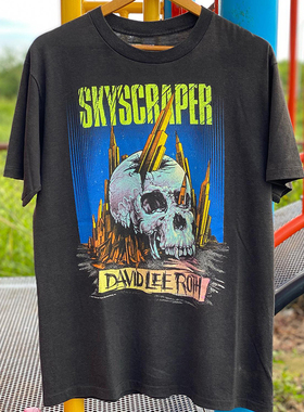 Van Halen band范·海伦乐队美式潮牌印花短袖T恤vintage古着半袖