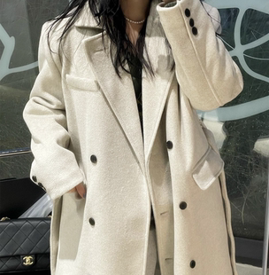 毛呢外套女冬季加厚赫本风超长款到脚踝过膝宽松学生流行呢子大衣