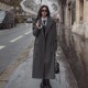毛呢外套女超长款 2025秋冬新款 韩版 到脚踝加厚宽松赫本风廓形大衣
