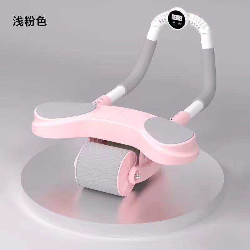 新款健腹轮自动回弹卷腹肌轮男女瘦肚子神器训练肘撑家用健身器