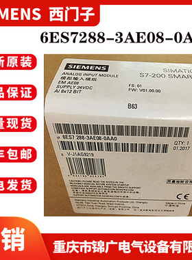 6ES7288-3AE08-0AA0/3AE04原装西门子 SMART模拟量输入模块8 输入