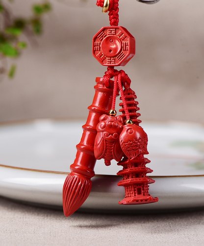 保真朱砂文昌塔和文昌笔挂件鱼钥匙扣吊坠金榜题名儿童书包男女款