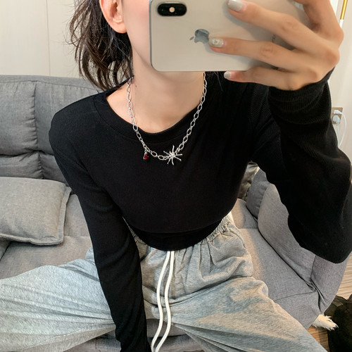 欧美个性辣妹穿搭小众ins项链
