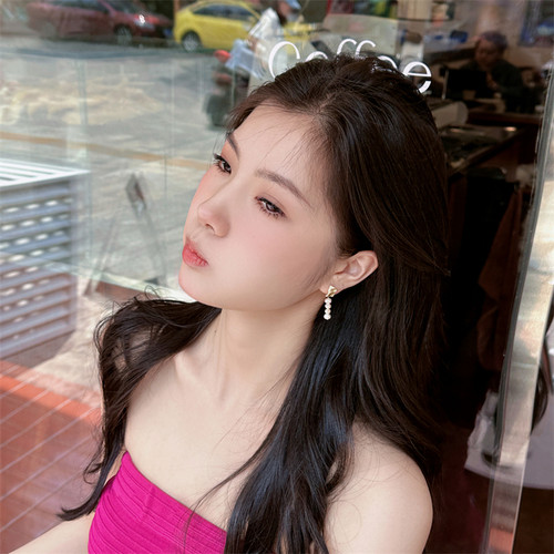 925银针珍珠耳环女轻奢高级感