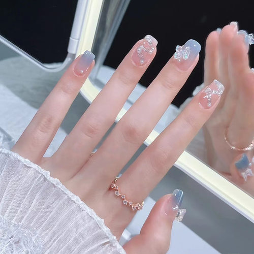 美甲穿戴甲指甲贴片新娘