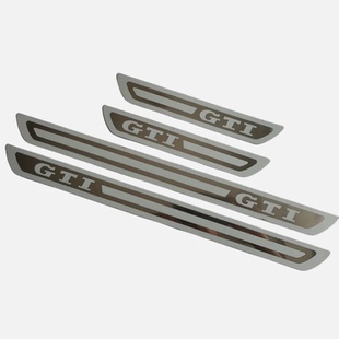 专用GTI超薄门槛条装 迎宾踏板改装 饰件 适用于高尔夫7