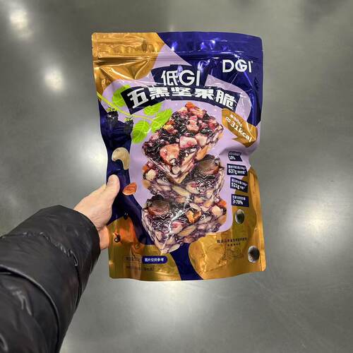 山姆代购DGI低GI五黑坚果脆500g