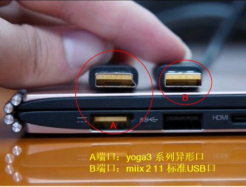 联想yoga3 11充电线 miix2-11电源适配器线 USB电源线 Pro电脑