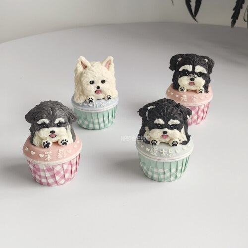 宠物立体头像定制纸杯蛋糕猫咪狗狗生日蛋糕甜品台顺丰全国可发