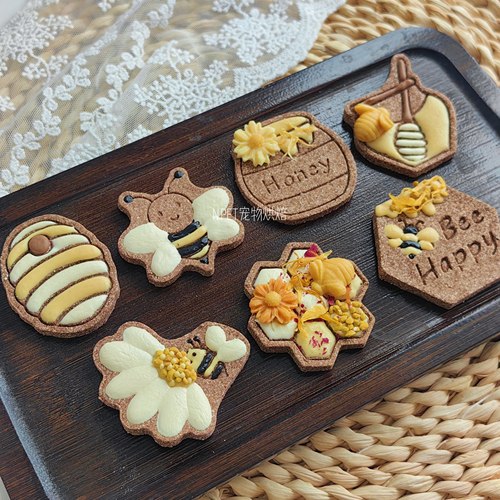 狗狗无麸质碳水饼干 Bee Honey系列 富含有机亚麻籽有机椰子粉