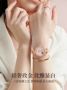 邦顿手表女典美系列机械表镂空小众轻奢高级感女士腕表 送礼表白