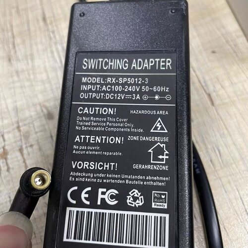 适用于RX-SP5012-3 D70P HD1视频会议摄像机电源适配器 12V3A