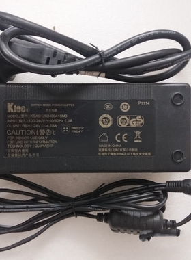 适用HKC显示器电源适配器24V4.18AT7000+Ktec KSAS1202400418m3