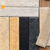 中古风米黄莱姆石50 店酒吧背景墙砖民宿玄关墙地砖 200长条砖服装