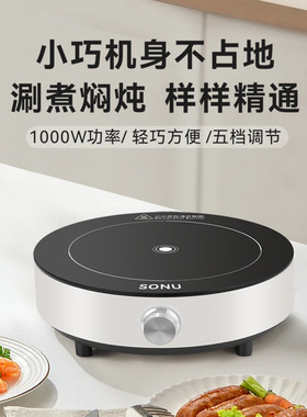 便携式户外电磁炉宿舍一人食小火锅小型车载旅行露营电磁炉迷你型