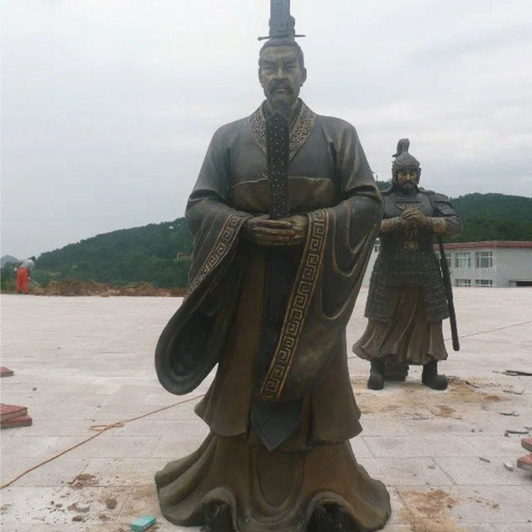 石膏古代人物韩非子雕塑摆件定制