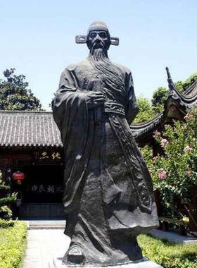 石膏历史名人雕塑像定做祠堂摆件