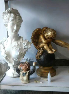 欧式风生日礼物雕像桌面摆件定制