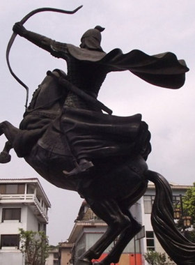 定制干将莫邪雕塑定做姬夫差吴王