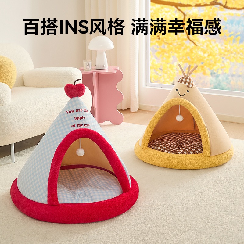 狗窩冬天保暖封閉式寵物帳篷