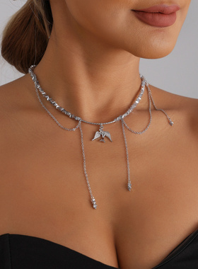 欧美跨境饰品切面三角水晶小鸟流