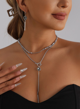 欧美跨境饰品暗黑系少风几何方形