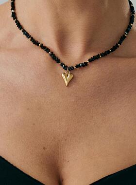 欧美跨境简约辣妹风爱心形吊坠