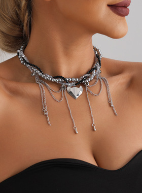 欧美跨境饰品时尚水滴流苏爱心