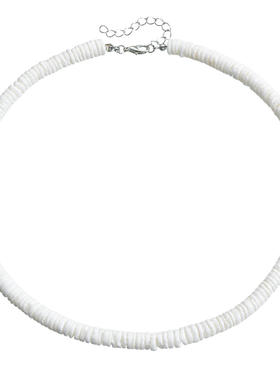 夏日小清新不规则碎贝壳项链沙滩