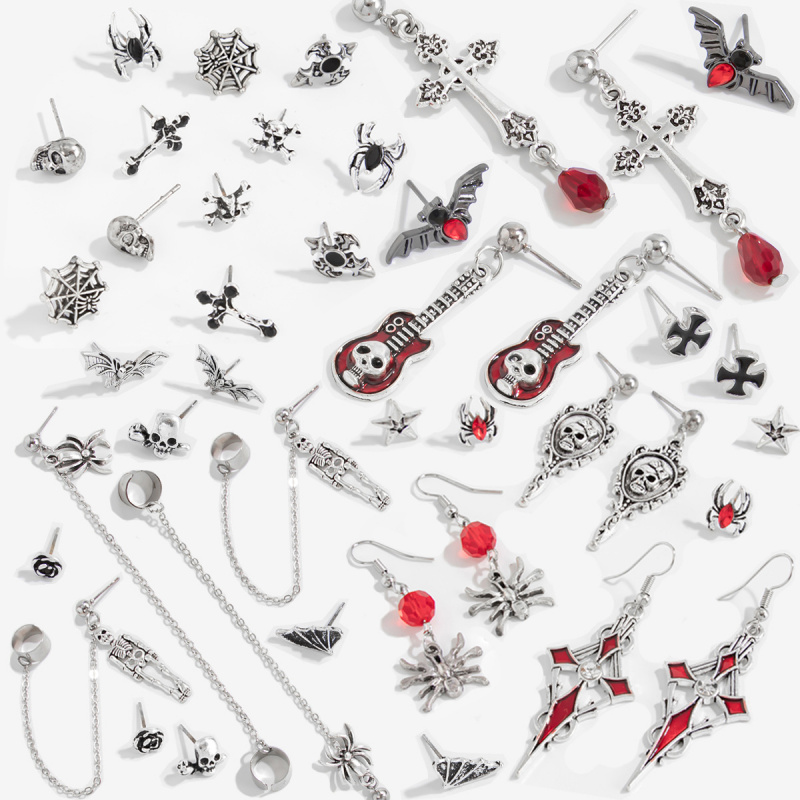 欧美跨境玫瑰花万圣节滴血十字架