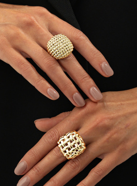 欧美跨境冷淡ins镂空方形豆豆拼