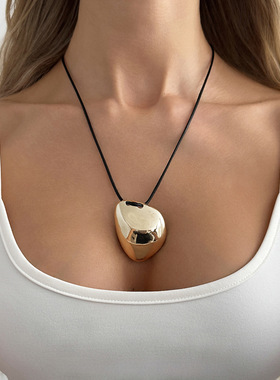 欧美跨境饰品个性夸张光面几何吊