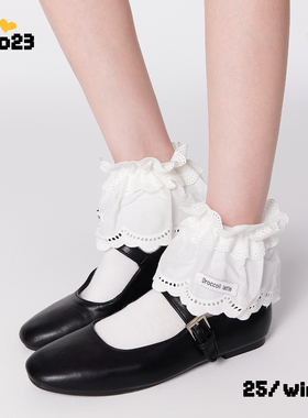 夏天薄款女袜子白色镂空花边芭蕾风短袜无骨透气女袜2025新款棉