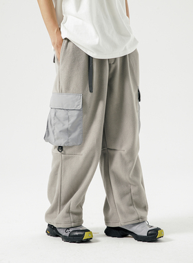 DAIKON Lab 22AW Fleece Pants山系复古休闲摇粒绒抓绒宽松休闲裤